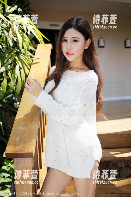 MyGirl美媛馆 - 看王馨瑶yanni在高清中的短裙，感觉像是夏天的气息，就差一杯冰饮了！